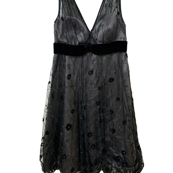 Rickie Freeman for Teri Jon Black Satin Intimates - Picture 1 of 3